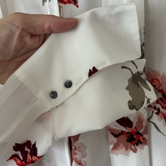 Joie blouse white nadal floral print - Size XS - Picture 6 of 10
